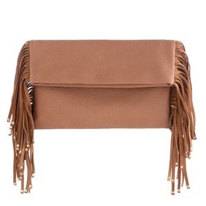 NWT Shiraleah Fringe Clutch Bag boho